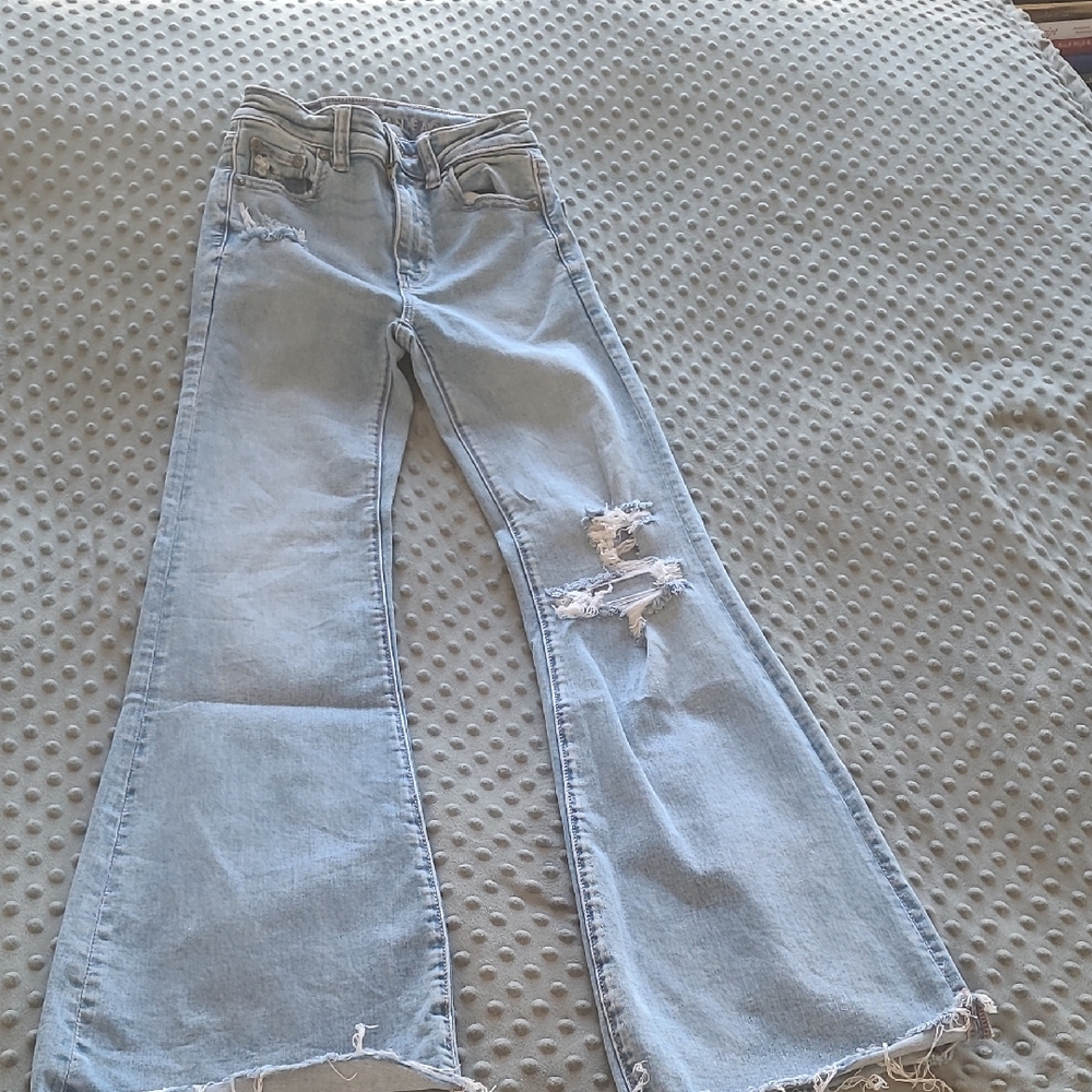 American Eagle Outfitters Light Blue Flare Jeans